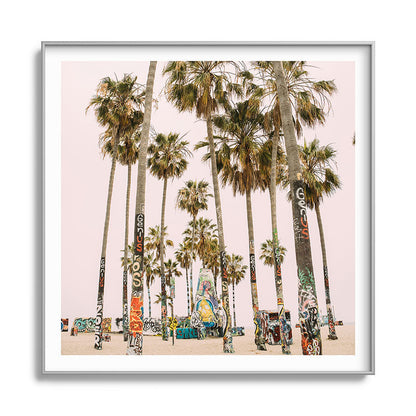 Palm Trees on Venice Beach - Los Angeles California Travel Photography Framed Art Print Gallery Image 141