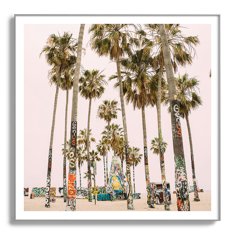 Palm Trees on Venice Beach - Los Angeles California Travel Photography Framed Art Print Gallery Image 142