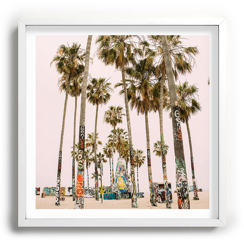 Palm Trees on Venice Beach - Los Angeles California Travel Photography Framed Art Print Gallery Image 118