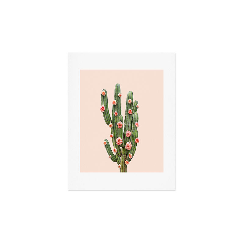 CACTUS AND ROSES Art Print Gallery Image 4