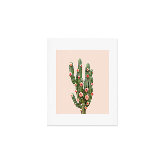 CACTUS AND ROSES Art Print Gallery Image 1