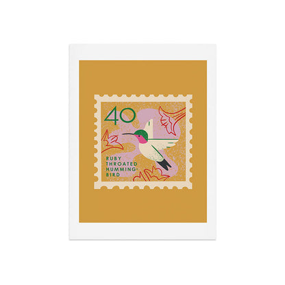 Hummingbird Postage Stamp Art Print Gallery Image 9