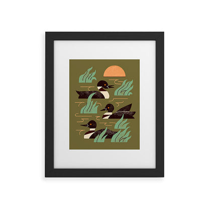 Loons At Dusk Framed Art Print Gallery Image 33