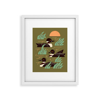 Loons At Dusk Framed Art Print Gallery Image 23