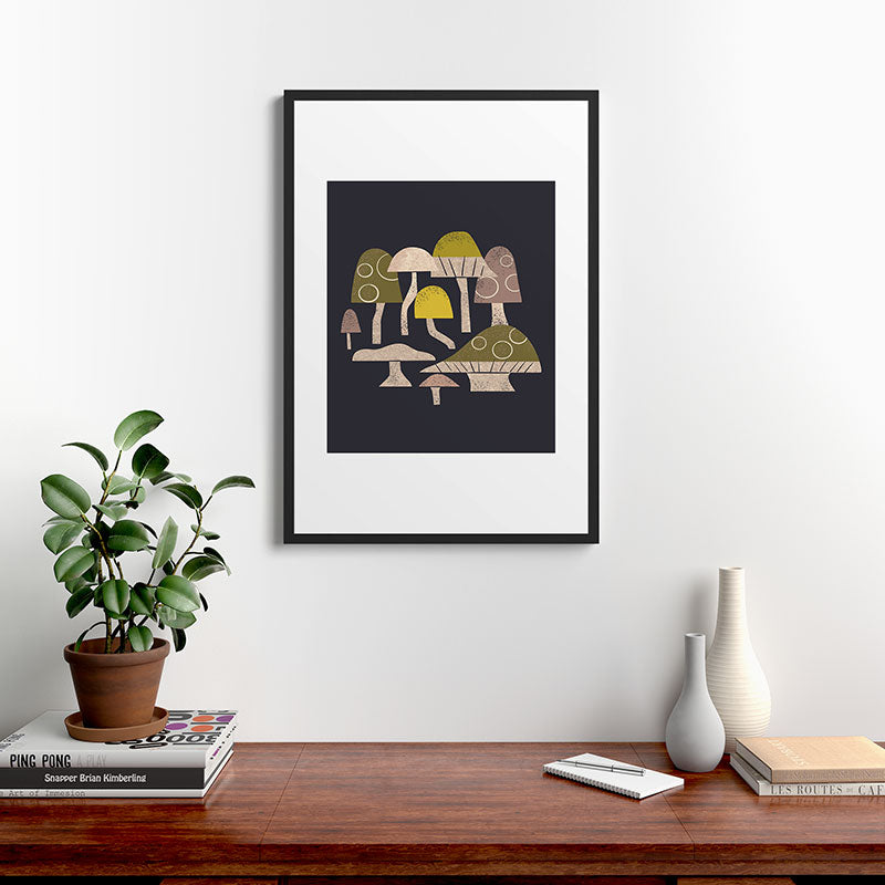 Toadstools Framed Art Print Gallery Image 8