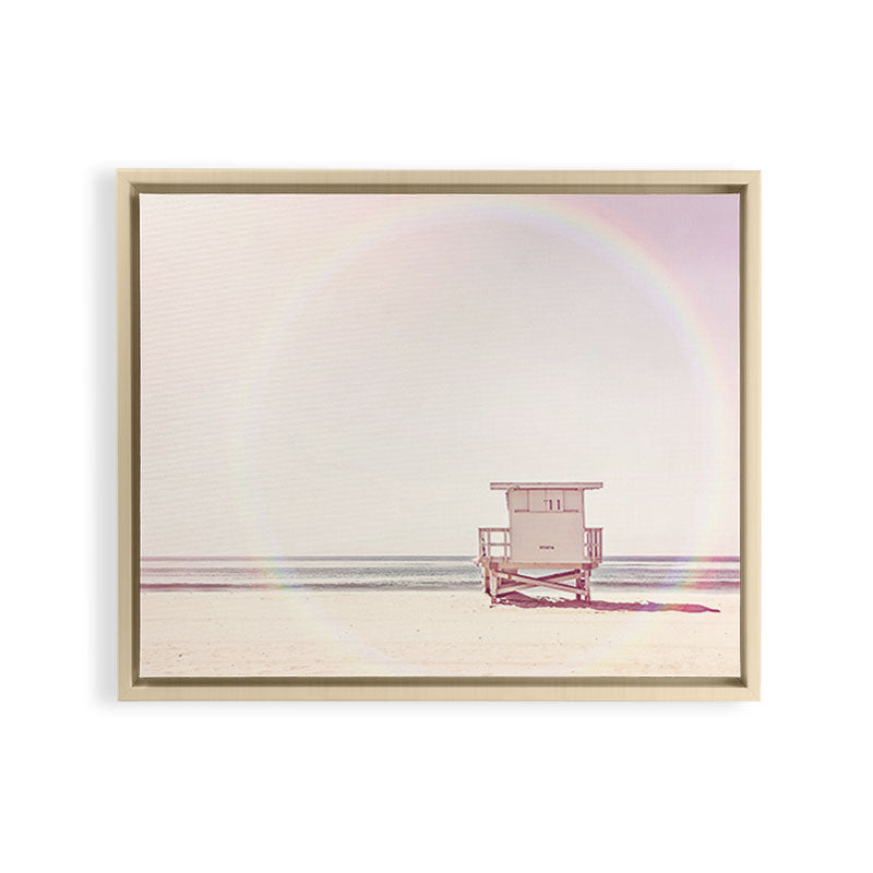 Beach hut Framed Canvas Print Gallery Image 18