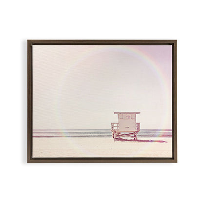 Beach hut Framed Canvas Print Gallery Image 11