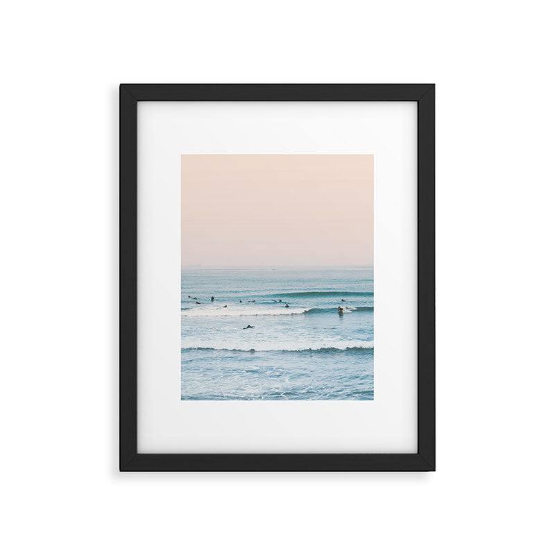 Surfers Framed Art Print Gallery Image 1