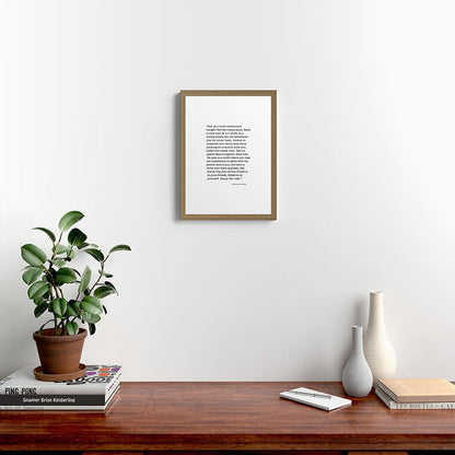 Eat at a local restaurant tonight, Anthony Bourdain Quote Framed Art Print Gallery Image 14