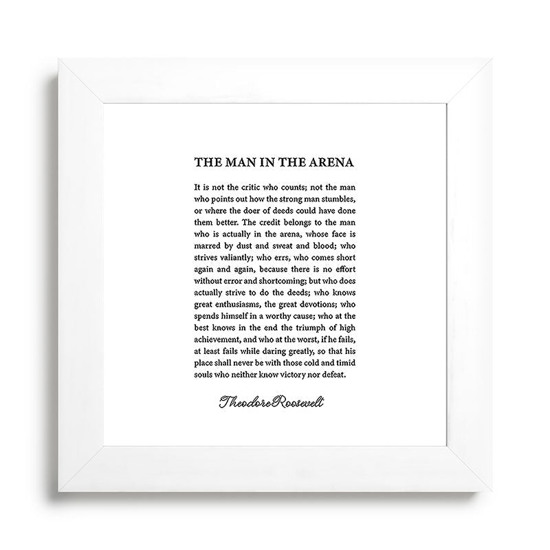 The Man In The Arena Framed Art Print Gallery Image 79