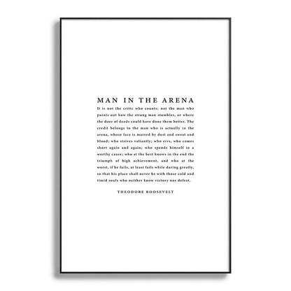 The Man In The Arena, Theodore Roosevelt Framed Art Print Gallery Image 119
