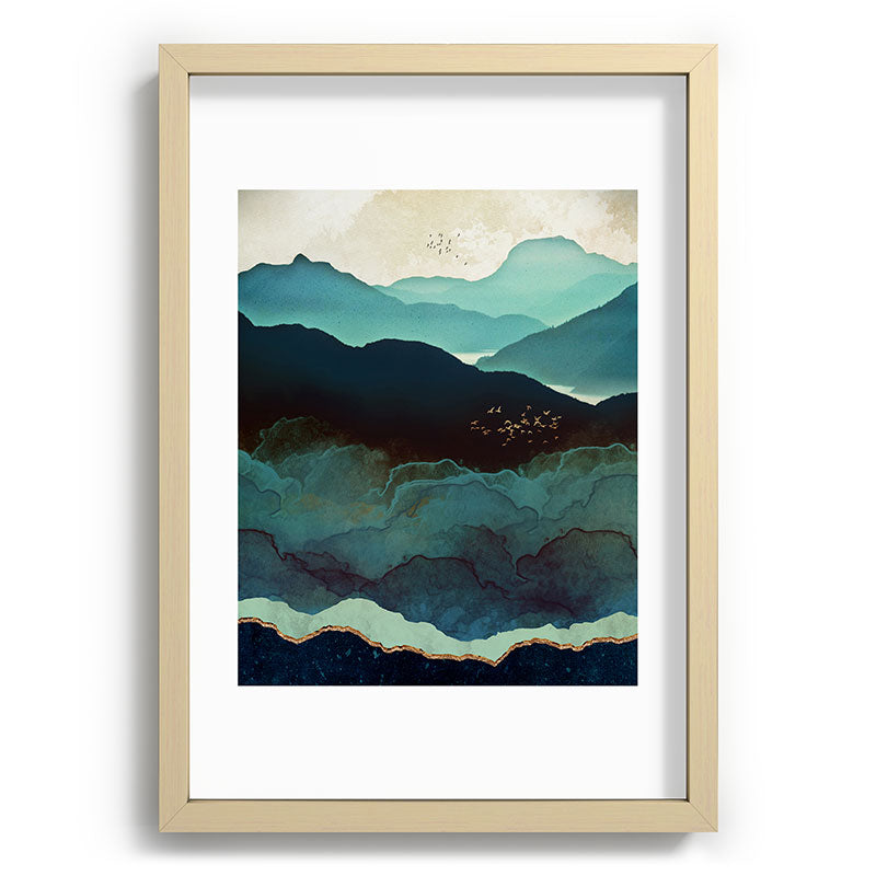 Indigo Mountains Framed Art Print Gallery Image 97