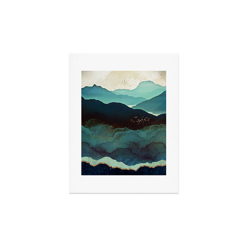 Indigo Mountains Art Print Gallery Image 3