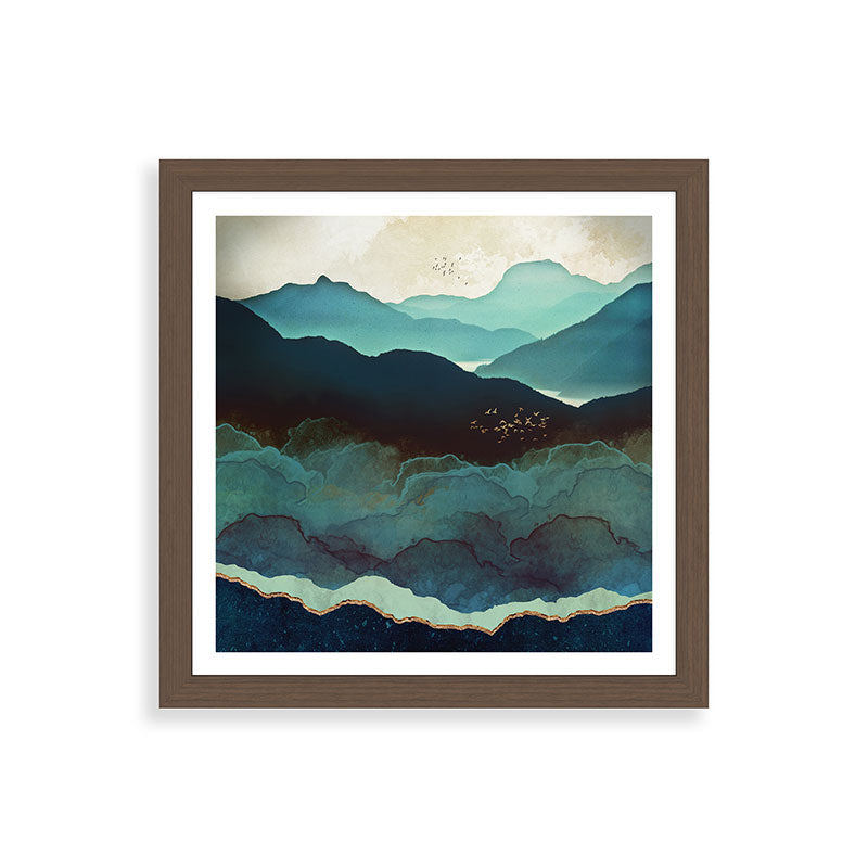 Indigo Mountains Framed Art Print Gallery Image 60