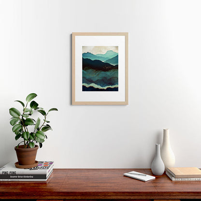 Indigo Mountains Framed Art Print Gallery Image 64