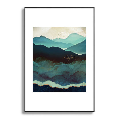 Indigo Mountains Framed Art Print Gallery Image 117