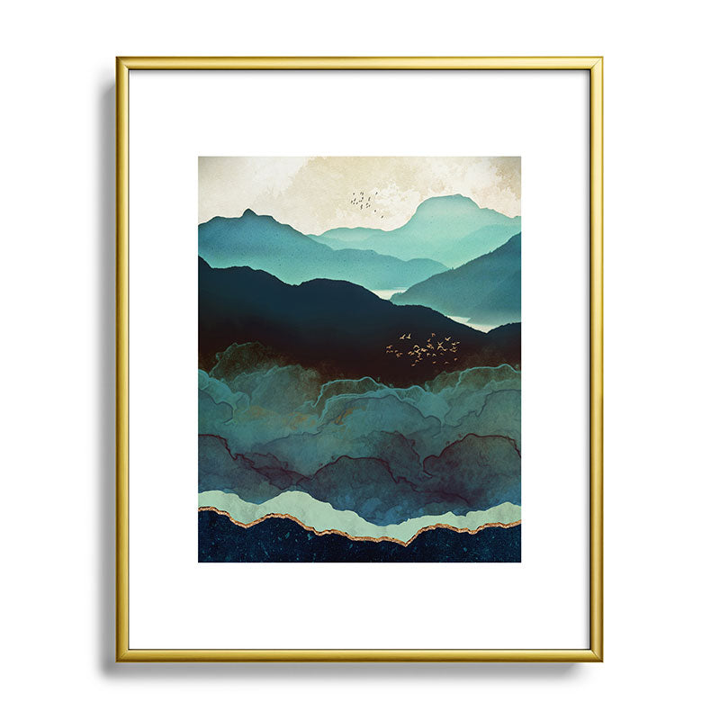 Indigo Mountains Framed Art Print Gallery Image 120
