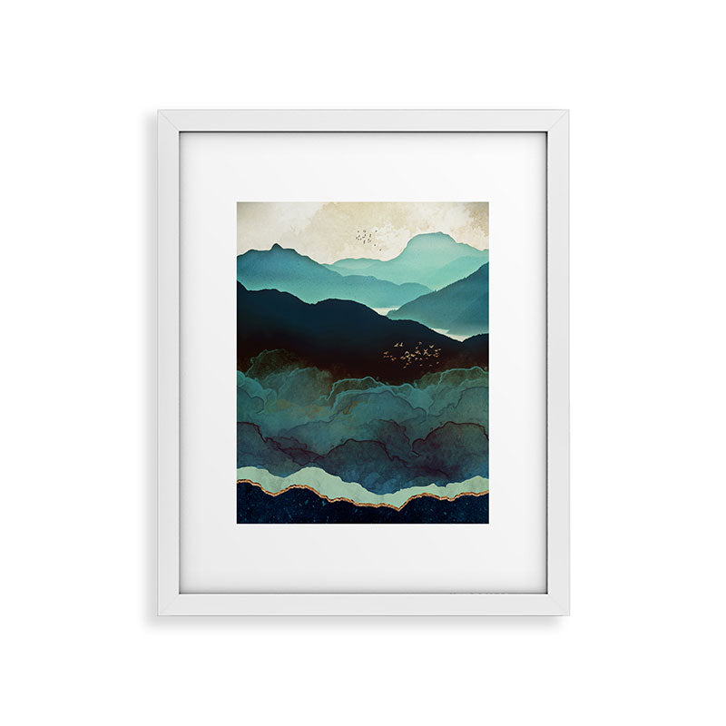 Indigo Mountains Framed Art Print Gallery Image 34