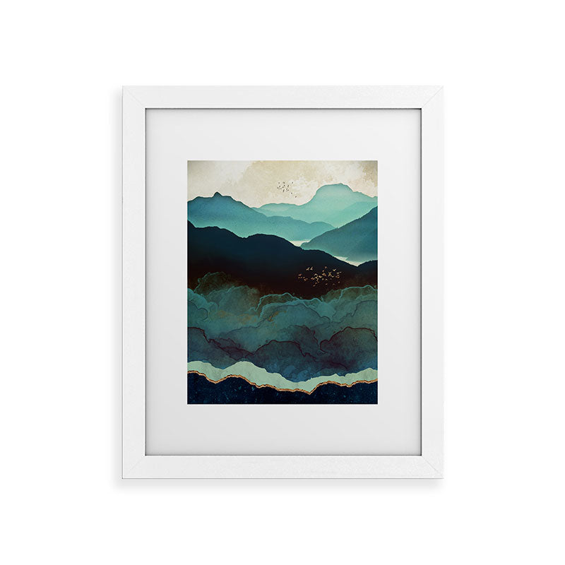 Indigo Mountains Framed Art Print Gallery Image 73