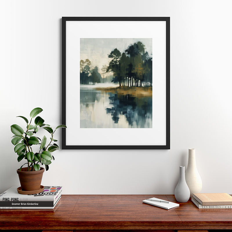Country Lake II Framed Art Print Gallery Image 35
