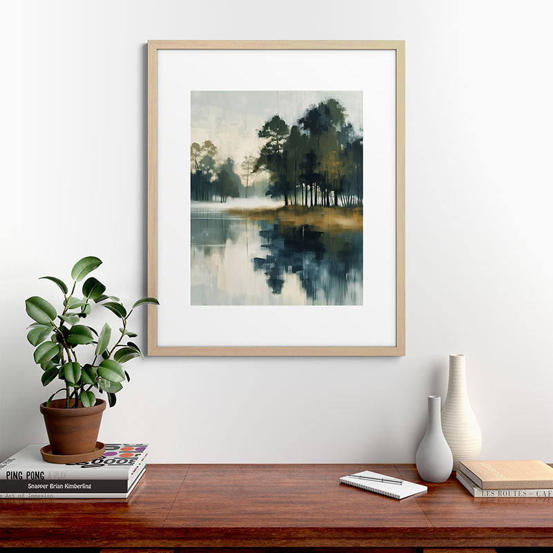 Country Lake II Framed Art Print Gallery Image 49