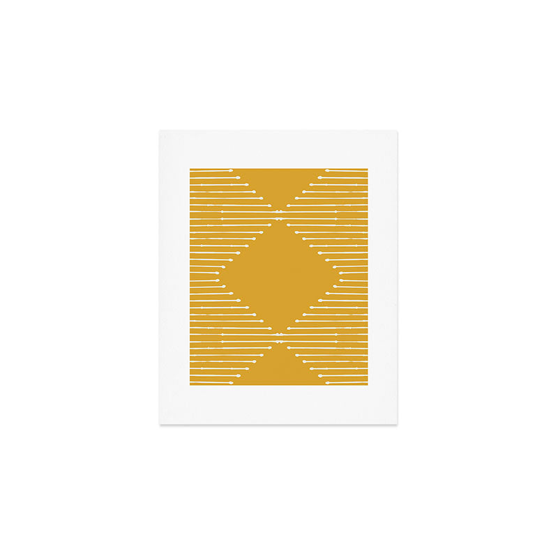 Geo (Yellow) Art Print Gallery Image 1