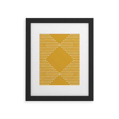 Geo (Yellow) Framed Art Print Gallery Image 17