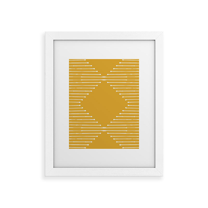 Geo (Yellow) Framed Art Print Gallery Image 31