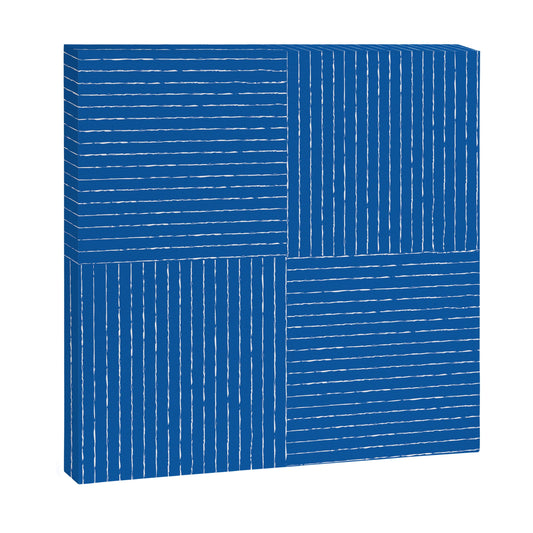 Lines III (Sapphire Blue) Canvas Print Gallery Image 1