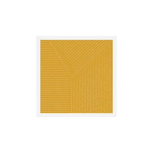Lines (Mustard Yellow) Art Print Gallery Image 1