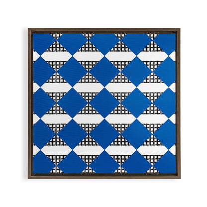 Modern boho (sapphire blue) Framed Canvas Print Gallery Image 5