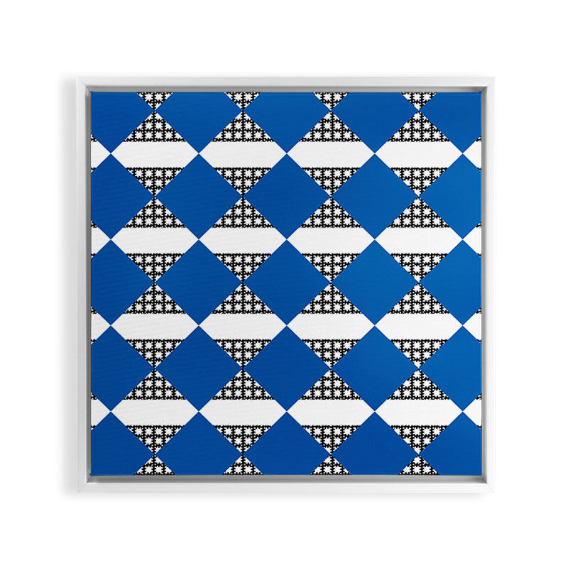 Modern boho (sapphire blue) Framed Canvas Print Gallery Image 11