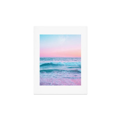 Candy Waves | Pastel Ocean Shoreline off Coast of California Art Print Gallery Image 3