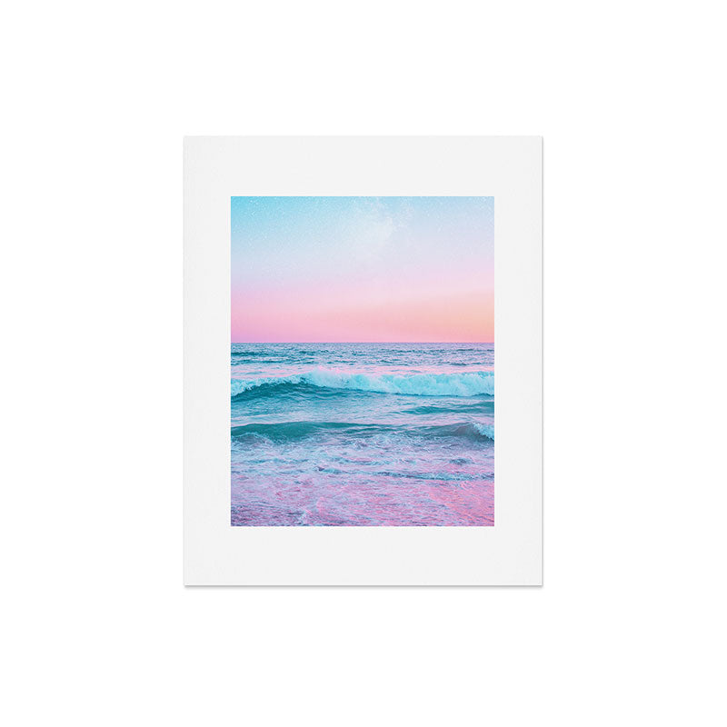 Candy Waves | Pastel Ocean Shoreline off Coast of California Art Print Gallery Image 4