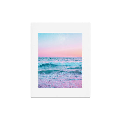Candy Waves | Pastel Ocean Shoreline off Coast of California Art Print Gallery Image 4