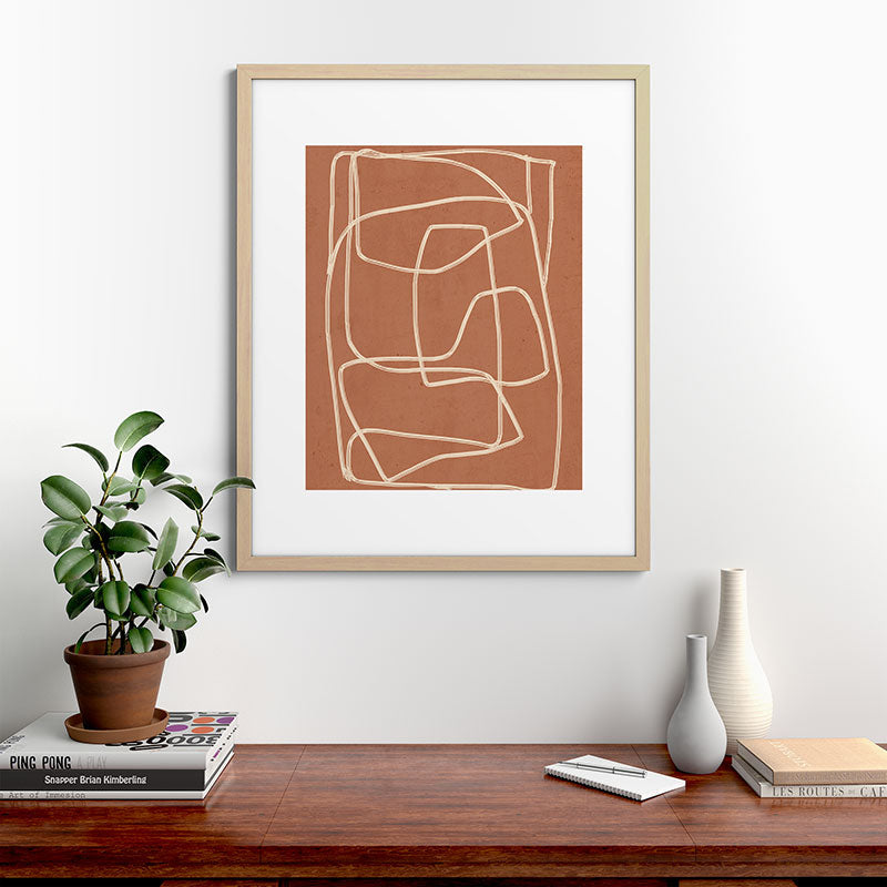 Abstract line art 22 Framed Art Print Gallery Image 49