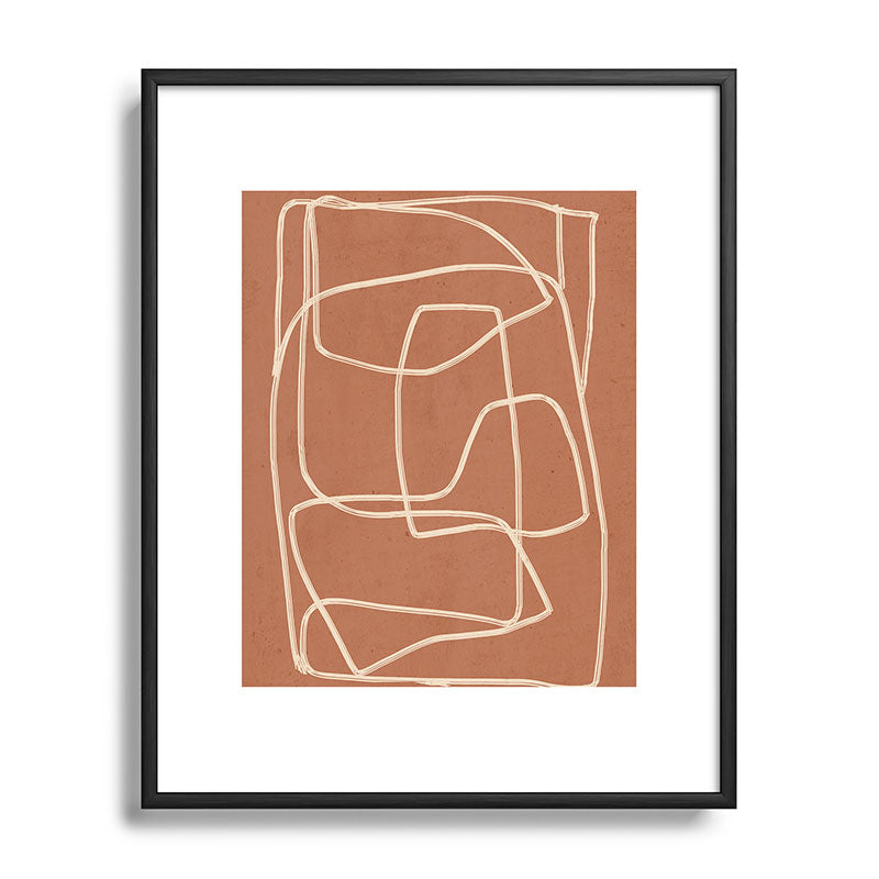 Abstract line art 22 Framed Art Print Gallery Image 82