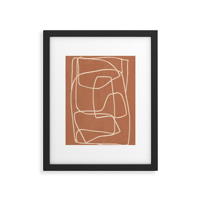 Abstract line art 22 Framed Art Print Gallery Image 2