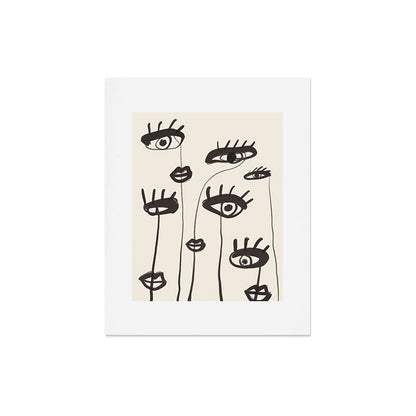 Abstract line art eyes 2 Art Print Gallery Image 5