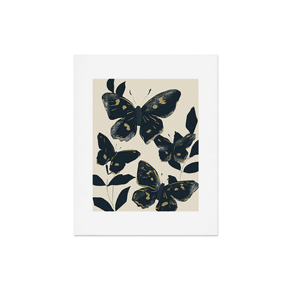 Black Butterflies Art Print Gallery Image 4
