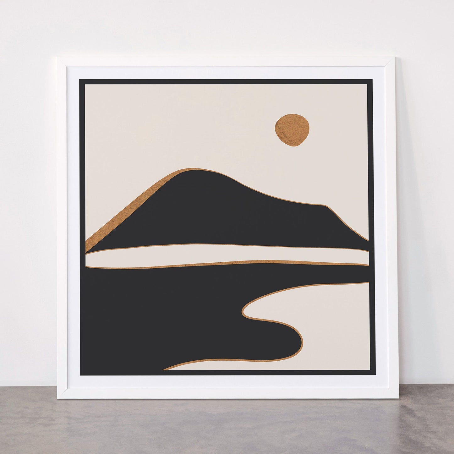 Minimalist Abstract Landscape 2 Framed Art Print Gallery Image 87