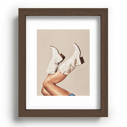 These Boots - Neutral Glitter II / Beige Framed Art Print Gallery Image 88
