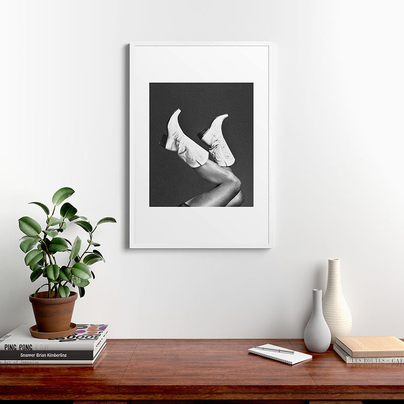 These Boots - Noir II F / Black & White Framed Art Print Gallery Image 27