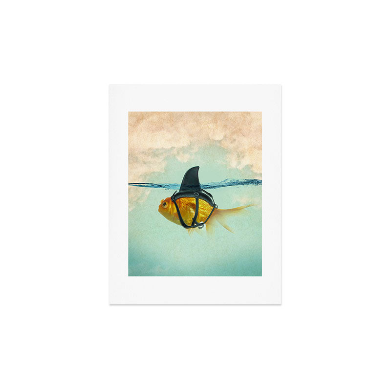 Brilliant DISGUISE - Goldfish with a Shark Fin Art Print Gallery Image 4