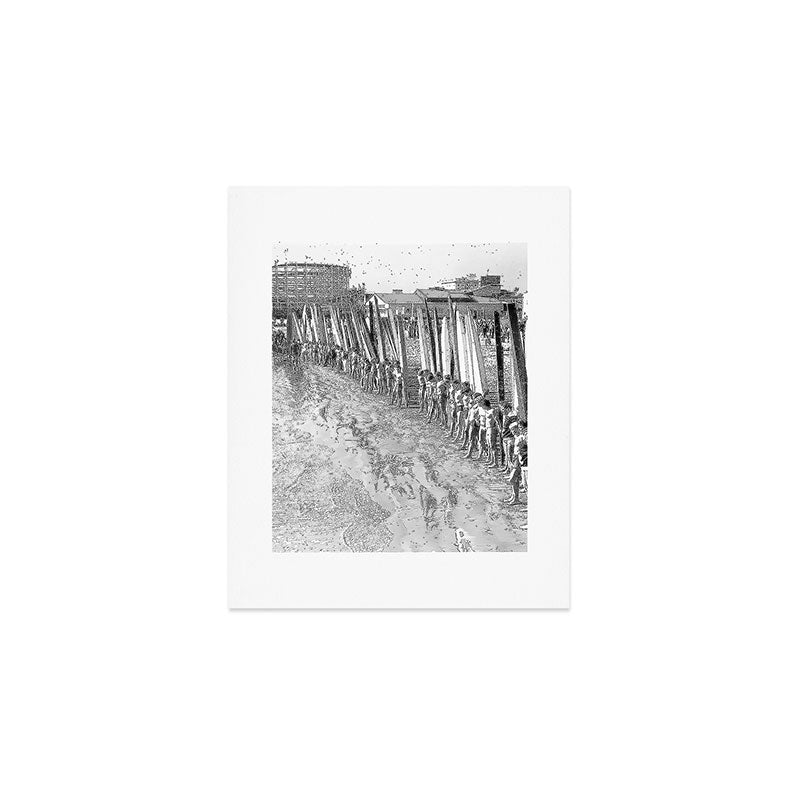 Long Beach Surf Contest 1930s Art Print Gallery Image 1