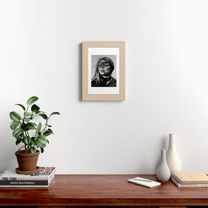 Brigitte Bardot Smoking a Cigarette, Black and White Photograph Framed Art Print Gallery Image 45