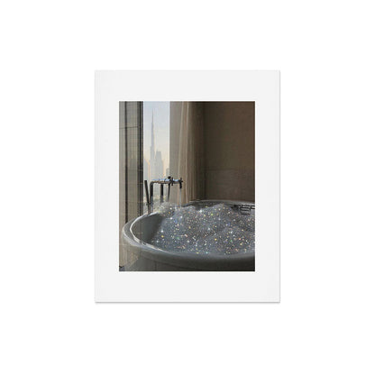 PERFECT MORNING | digital art collage by Yana Potter | bathroom aesthetic | chill and relax vibes Art Print Gallery Image 4