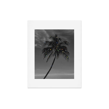 THE PALM | collage | glitter | shiny | summer | beach | black and white | diamonds | creative | hot Art Print Gallery Image 5