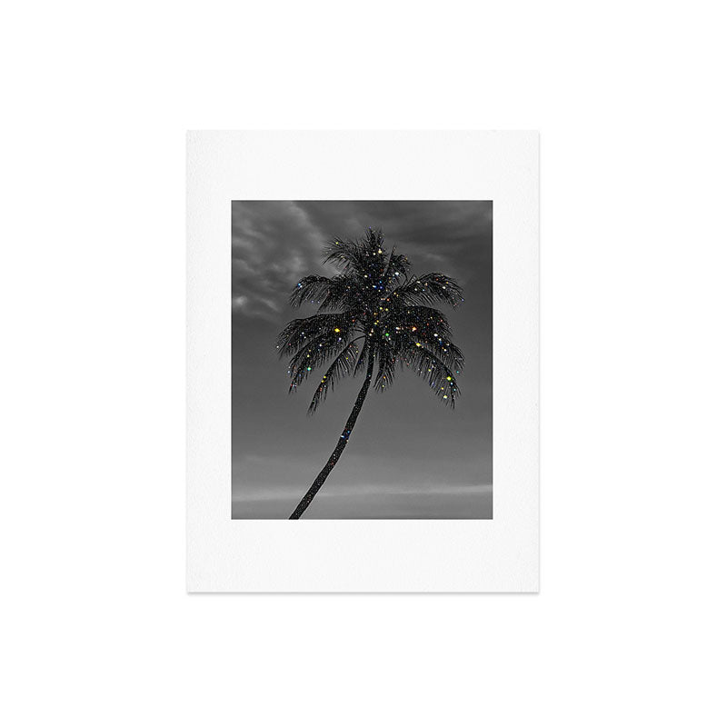 THE PALM | collage | glitter | shiny | summer | beach | black and white | diamonds | creative | hot Art Print Gallery Image 6