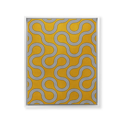My Favorite Geometric Patterns No.31 - Mustard Yellow Framed Canvas Print Gallery Image 20
